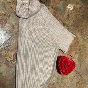 Loft Poncho/ Cowl neck sweater